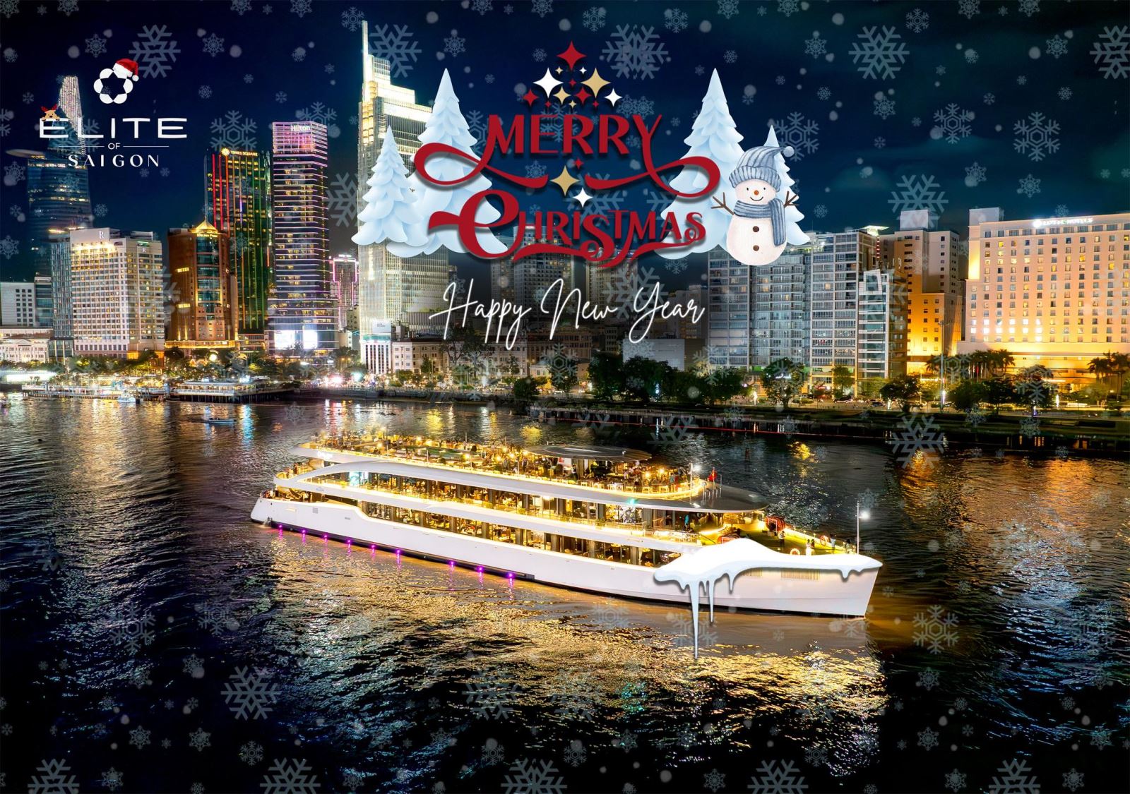 Hình 1 - Đón giáng sinh trên du thuyền 5 sao giữa lòng Sài Gòn